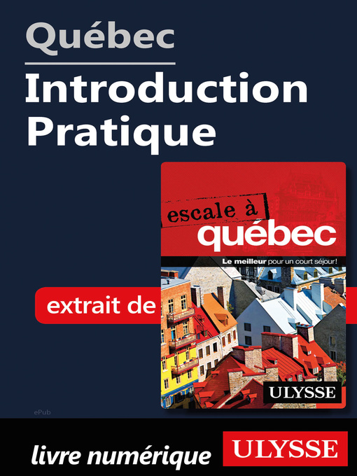 Title details for Québec--Introduction Pratique by Ouvrage Collectif - Available